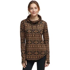 KAVU Skylar Aztec print cowl neck long sleeve